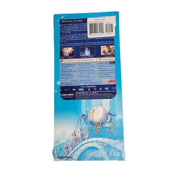 Walt Disney's Cinderella 2-Disc Special Ed. Rare Platinum (DVD, 2005) New Sealed - Picture 2 of 6